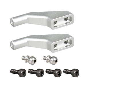 OMP M4 Main Rotor Grip Arm Set (Silver) : OSHM4010S