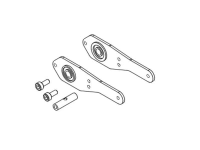 OMP M4 Tail Side Plate Set ? Silver : OSHM4035S