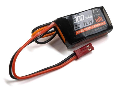 Spektrum 11.1V 300mAh 3S 30C LiPo Battery: JST : SPMX3003SJ30