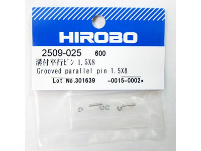 Grooved Parallel Pin 1.5x8 : 2509-025