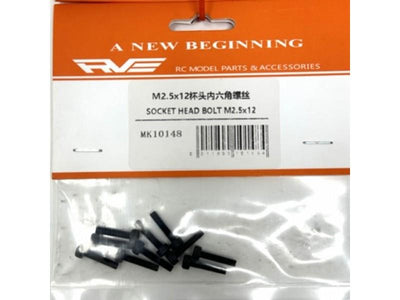 Socket Head Bolt M2.5x12 : RVE-10148