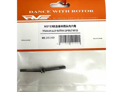 Titanium Alloy Button Cap Bolt M3*23 : RVE-10149
