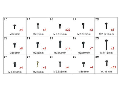 Align TB70 Screw Parts : HB70Z004XXT