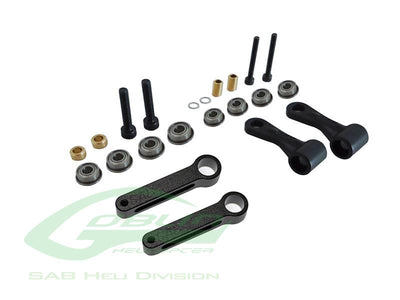 Radius Arm Set Black Matt - Goblin Black Nitro/Black Thunder : H0132BM-S