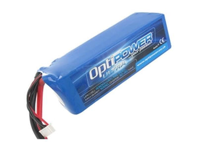 Optipower Ultra 50C Lipo Battery 4300mah, 5S, 10AWG : OPR43005S-50C