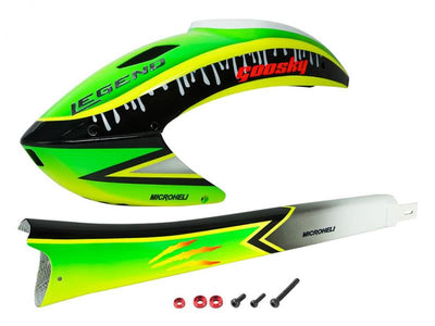 Airbrush Plastic / Fibreglass Green Scratch Fuselage - GOOSKY S2 : MH-GSS2-FLGS