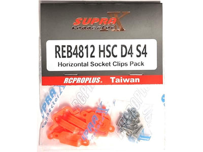 RCProPlus Horizontal Socket Clips Pack (D4) : REB4812HSCD4S4