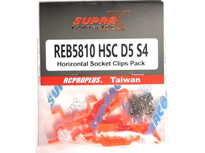 RCProPlus Horizontal Socket Clips Pack (D5) : REB5810HSCD5S4
