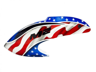 Airbrush Fibreglass USA Flag Canopy - OMP HOBBY M2 / EVO : MH-M2EV080US
