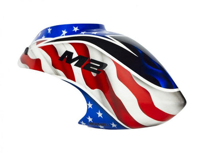 Airbrush Fibreglass USA Flag Canopy - OMP HOBBY M2 / EVO : MH-M2EV080US