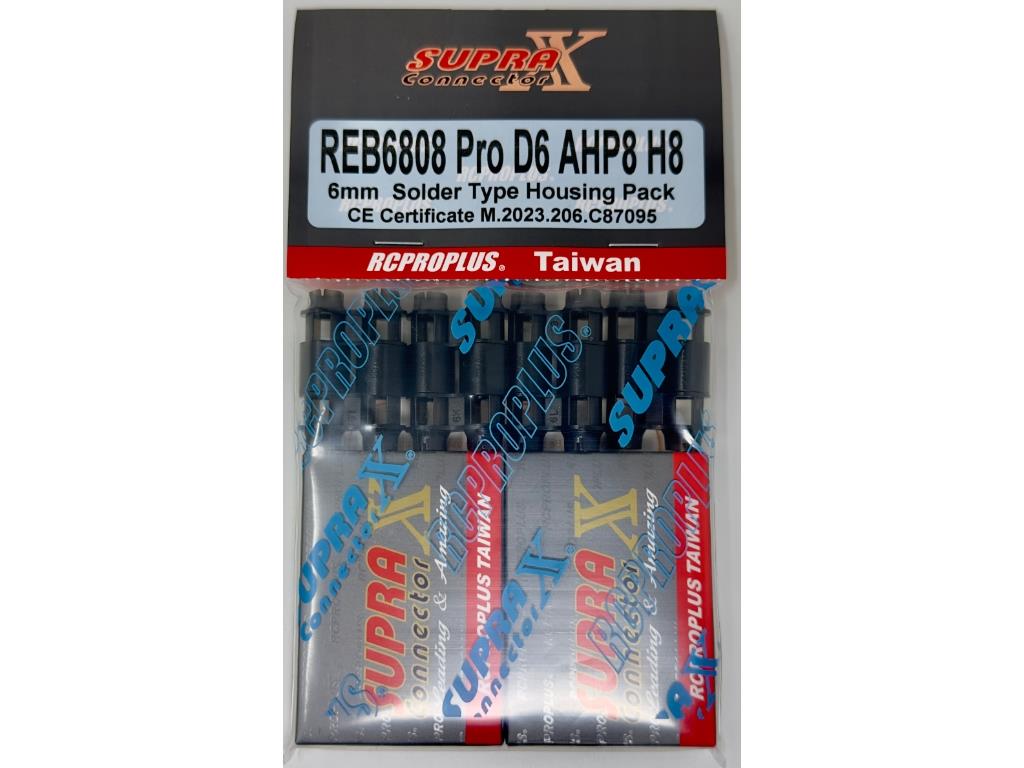 Connettori RCPROPLUS 7mm Senza Saldatura (8M,8F, Nero/Rosso) - REB7808STS7P8