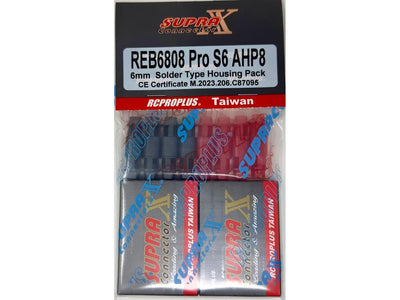 RCPROPLUS PRO S6mm Connector Housing Pack : REB6808PROS6AHP8