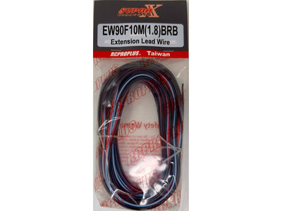 RCPROPLUS 1.8mm Flat 10m Black/Red/Blue : EW90F10M(1.8)BRB
