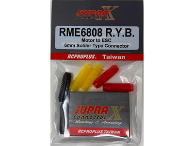 RCPROPLUS 6mm Motor-ESC (6M, 6F, Red/Yell/Black) : RME6808RYB