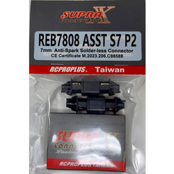 RCPROPLUS 7mm Solderless Anti-Spark Set : REB7808ASSTS7P2 - Midland Helicopters