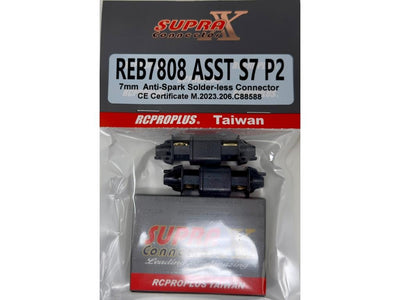 RCPROPLUS 7mm Solderless Anti-Spark Set : REB7808ASSTS7P2