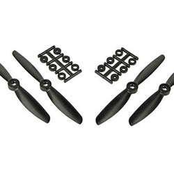 5x4.5 Black Prop Set (4) (X:Bolt) : AZSZ2918BL