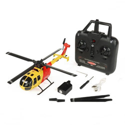 Twister BO-105 Scale 250 Flybarless Helicopter with Stabilisation/Altitude Hold (Yellow/Red) : TWST1002YR