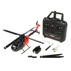 Twister BO-105 Scale 250 Flybarless Helicopter with Stabilisation/Altitude Hold (Grey/Red) : TWST1002GR