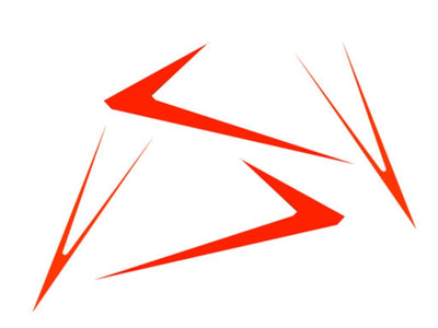 Frame and Fin Stickers Tron 7.0 ADVANCE (Orange) : TR708-001