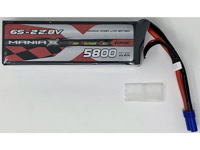 ManiaX 22.8V 5800mah 100C Lipo : MX5800-6SHV-100