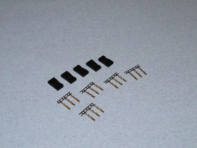 JR Male Plug Set- Gold Pins (5) : FS-JRM/05