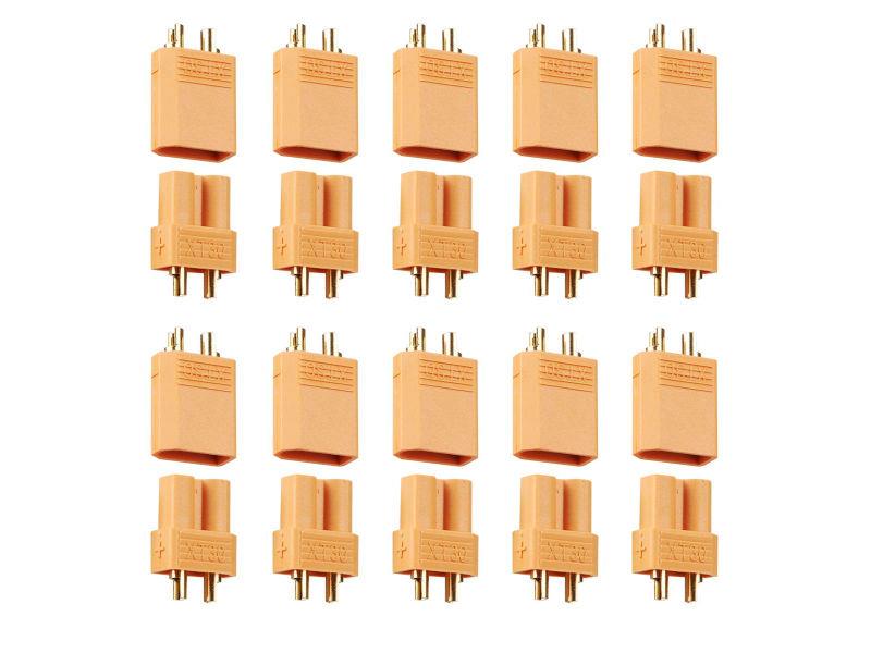 XT30 Connector Set w/HS 10 pairs : FS-XT30/10 - Midland Helicopters