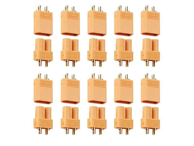 XT30 Connector Set w/HS 10 pairs : FS-XT30/10