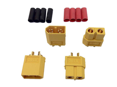XT60 Connector Set w/hs 2 Pairs : FS-XT60/02