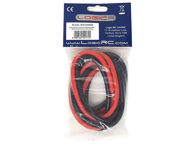 Silicone Wire 10AWG 1M Black/1M Red (1050 Strands OD5.5mm) : LGL-SW10AWG