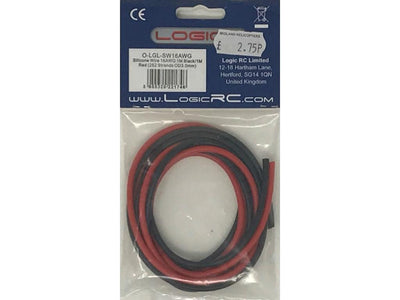 Silicone Wire 16AWG 1M Black/1M Red (252 Strands OD3.0mm) : LGL-SW16AWG