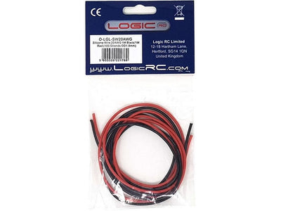 Silicone Wire 20AWG 1M Black/1M Red (100 Strands OD1.8mm) : LGL-SW20AWG