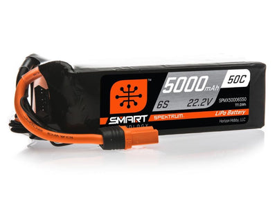 5000mAh 6S 22.2V 50C Smart LiPo Battery; IC5 : SPMX50006S50