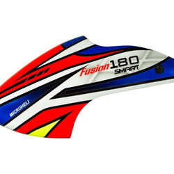 Airbrush Fiberglass Red Transformer Canopy - BLADE FUSION 180 Smart : MH-F18S080RT