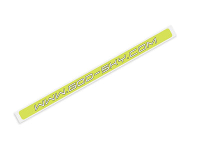 Goosky RS4 Tail Boom Sticker (Yellow) : GT020152