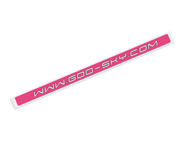 Goosky RS4 Tail Boom Sticker (Pink) : GT020153