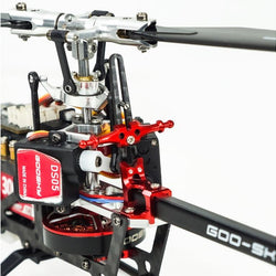 Anti-Rotation Guide W/ Canopy Mount And Tail Boom Mount (Red) - GooSky S1 : MH-GSS1111 - Midland Helicopters