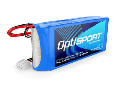 2S 800mAh 40C Optisport Lipo : OPR8002S-SP