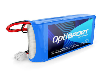 2S 1300mAh 40C Optisport Lipo : OPR13002S-40