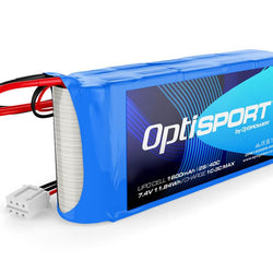 2S 1600mAh 40C Optisport Lipo : OPR16002S-40