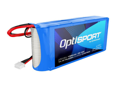 3S 1300mAh 40C Optisport Lipo : OPR13003S-40