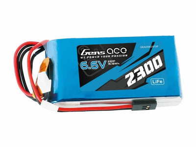 GensAce LiFe 2S 6.6V 2300mAh Tx with Futaba Plug : G2S2300-TX