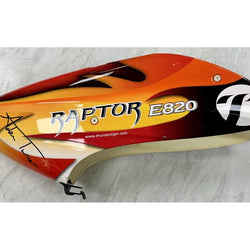Thunder Tiger Raptor E820 Canopy Orange/Red (Second Hand) : MHSH37