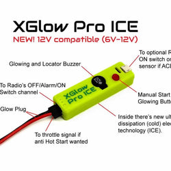 XGlow Pro ICE V4 Glow Plug Igniter : AAVXG0201-ICE