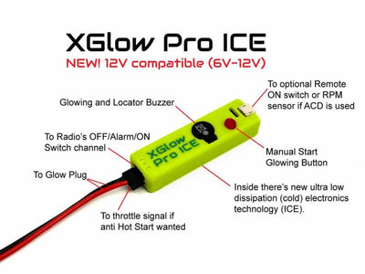 XGlow Pro ICE V4 Glow Plug Igniter : AAVXG0201-ICE