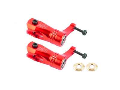 Aluminum Main Blade Grip W/ Thrust Bearing (RED) BLADE FUSION 180 : MH-F180102