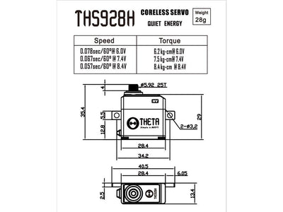 Theta THS928H Micro Servo : TS-THS928H
