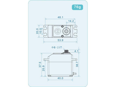 Theta THL798W HV Waterproof Brushless Servo : TS-RTHL798W
