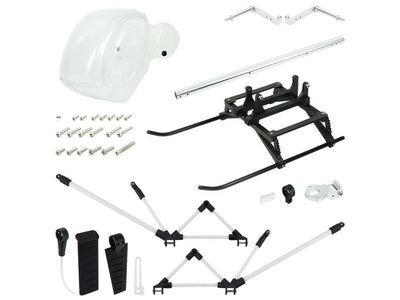 Transparent PVC Hughes 300 Scale W/ Landing Gear - GOOSKY S1 : MH-GSS1-SH31