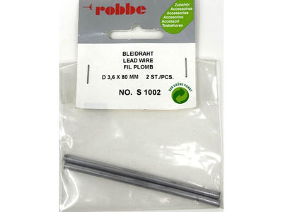 Robbe Lead Wire 3.6 x 80mm (2) : S-1002 - Midland Helicopters
